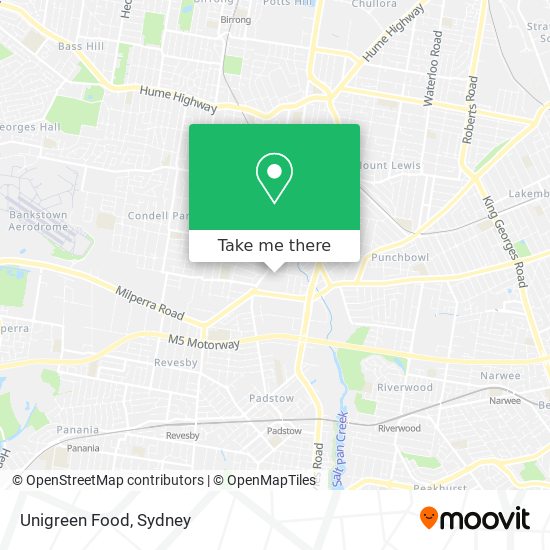 Unigreen Food map