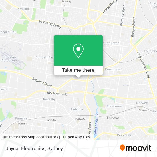 Jaycar Electronics map