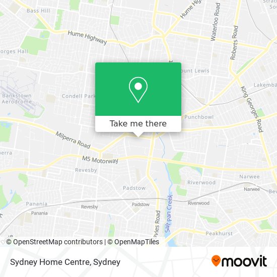 Mapa Sydney Home Centre