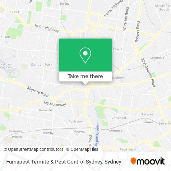 Fumapest Termite & Pest Control Sydney map