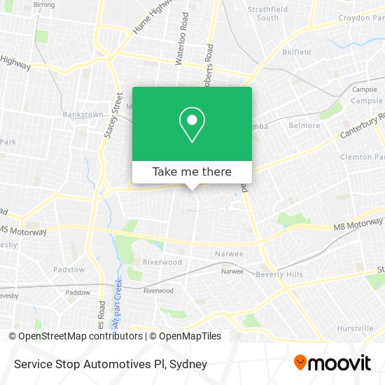 Service Stop Automotives Pl map
