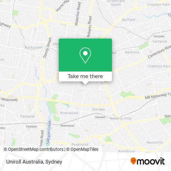 Uniroll Australia map