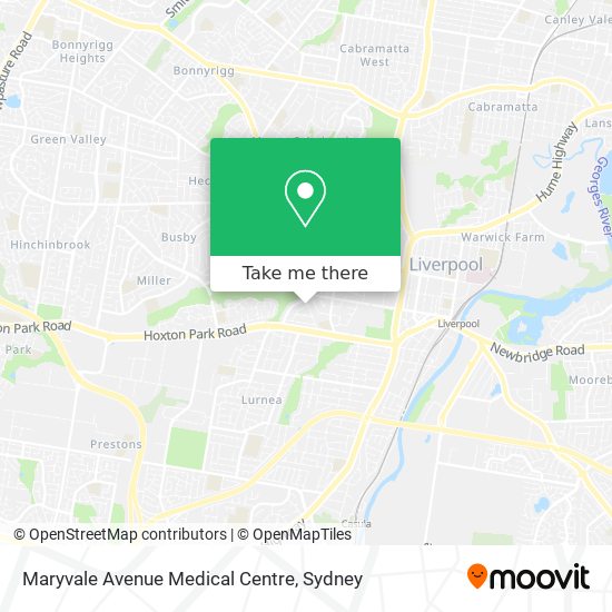 Mapa Maryvale Avenue Medical Centre