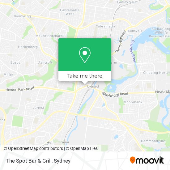 The Spot Bar & Grill map