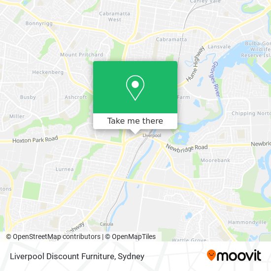 Liverpool Discount Furniture map