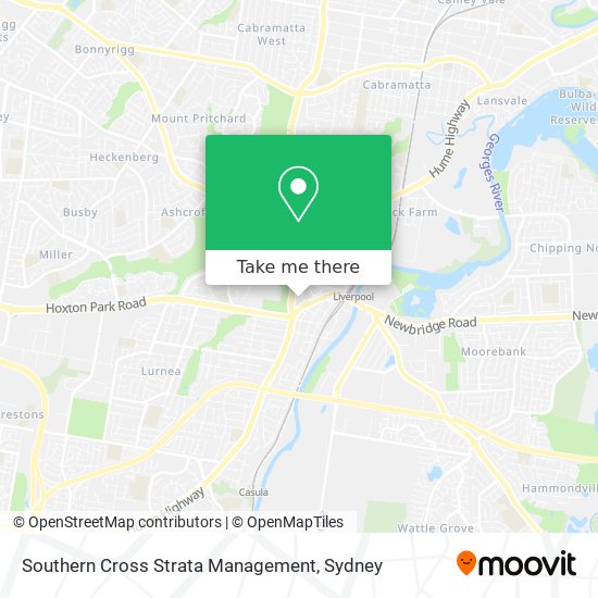 Mapa Southern Cross Strata Management