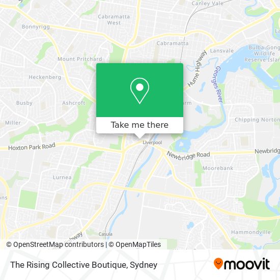The Rising Collective Boutique map