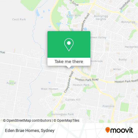 Eden Brae Homes map