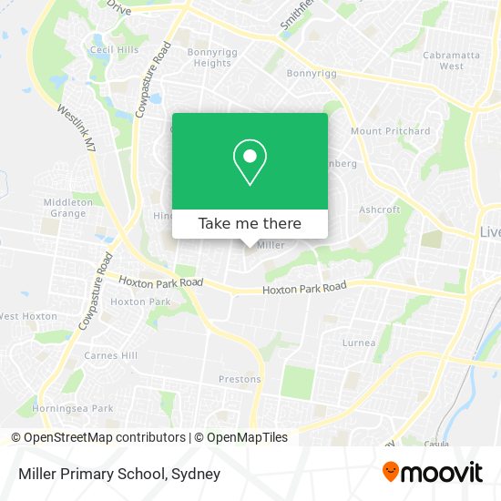 Miller Primary School map