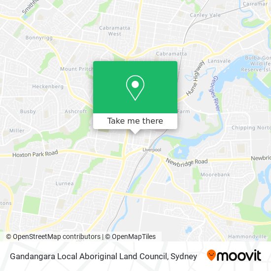 Gandangara Local Aboriginal Land Council map