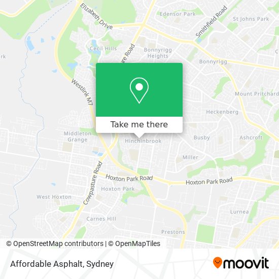 Mapa Affordable Asphalt