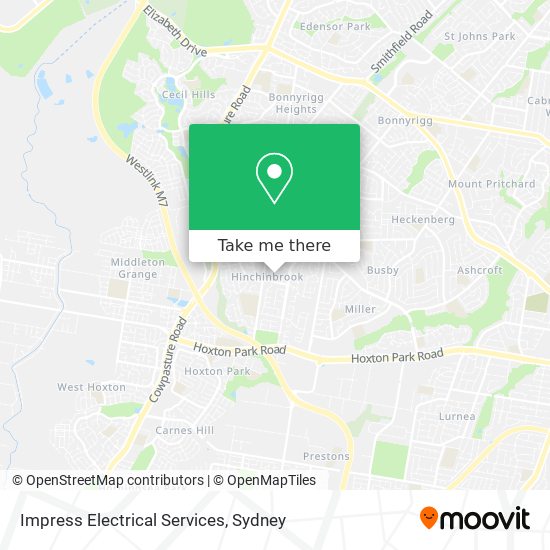 Impress Electrical Services map
