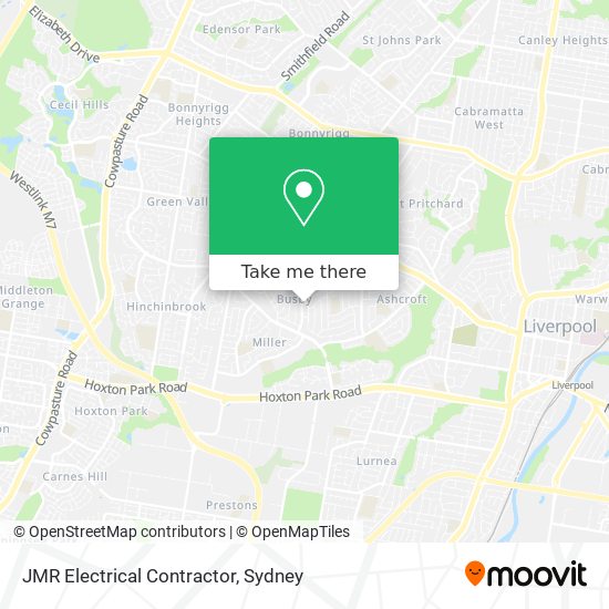 JMR Electrical Contractor map