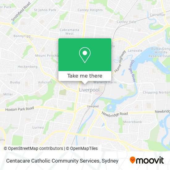 Centacare Catholic Community Services map