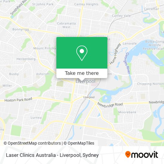 Laser Clinics Australia - Liverpool map