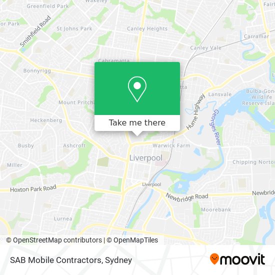 SAB Mobile Contractors map