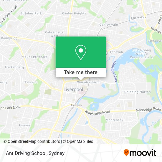 Mapa Ant Driving School