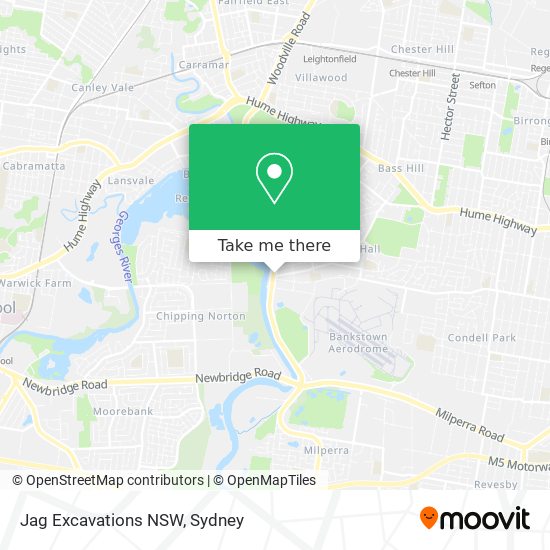 Jag Excavations NSW map