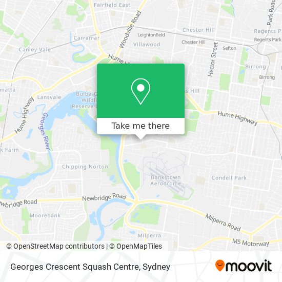 Georges Crescent Squash Centre map