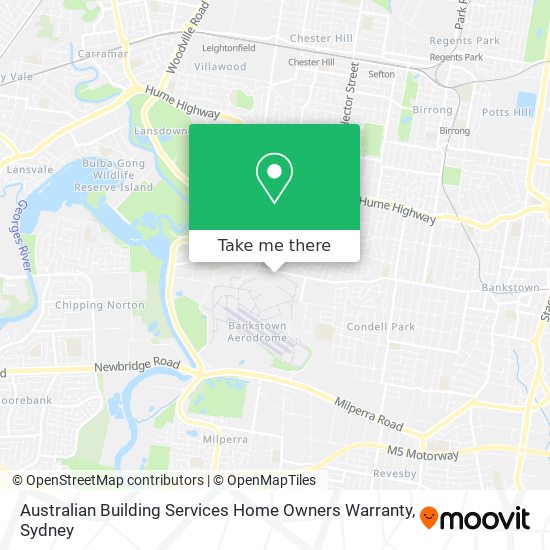 Australian Building Services Home Owners Warranty map