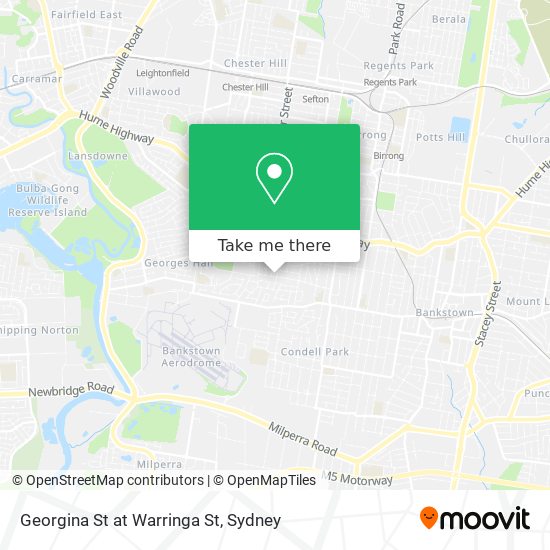 Georgina St at Warringa St map