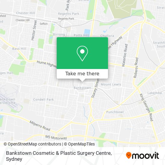 Mapa Bankstown Cosmetic & Plastic Surgery Centre