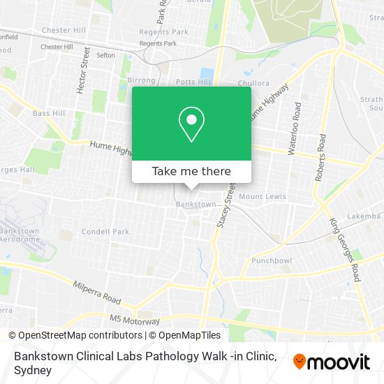 Bankstown Clinical Labs Pathology Walk -in Clinic map