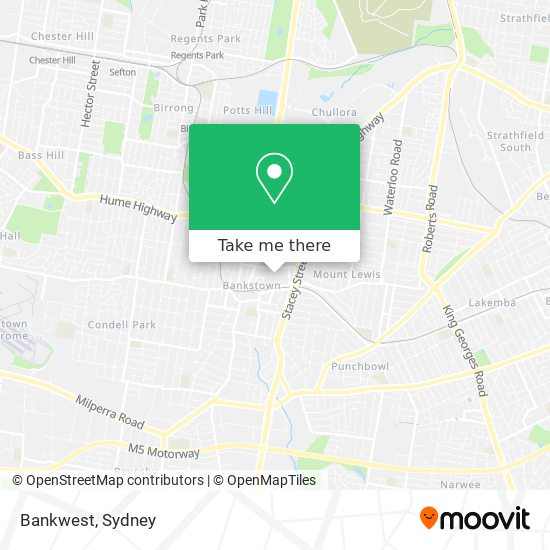 Mapa Bankwest