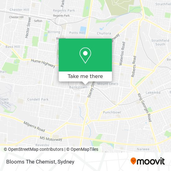 Blooms The Chemist map