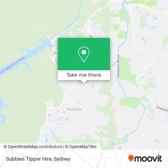 Subbies Tipper Hire map