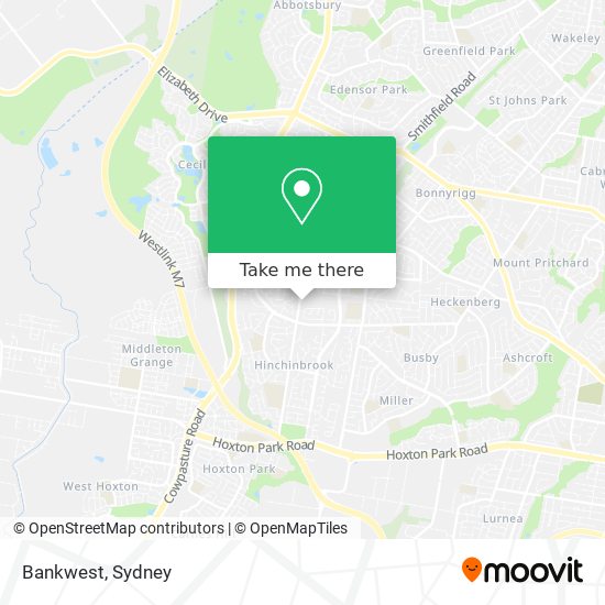 Bankwest map