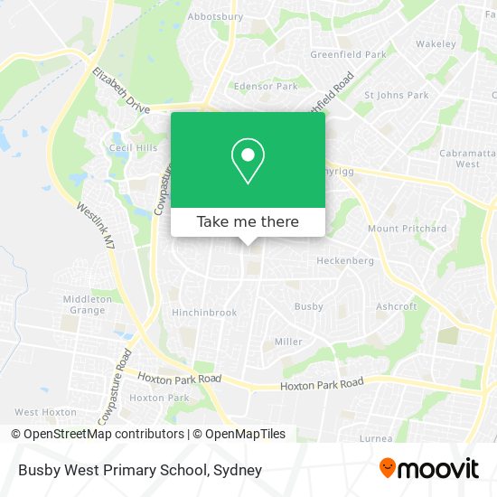 Busby West Primary School map