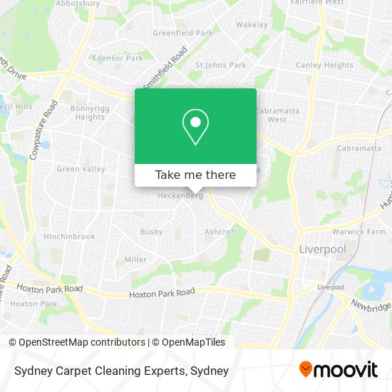 Sydney Carpet Cleaning Experts map