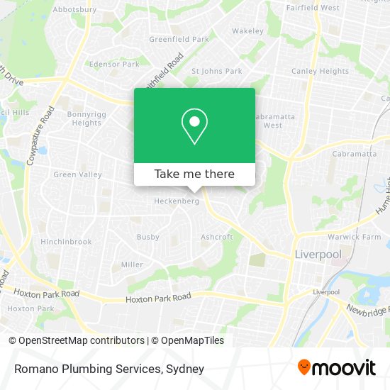 Romano Plumbing Services map