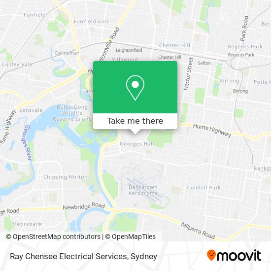 Ray Chensee Electrical Services map