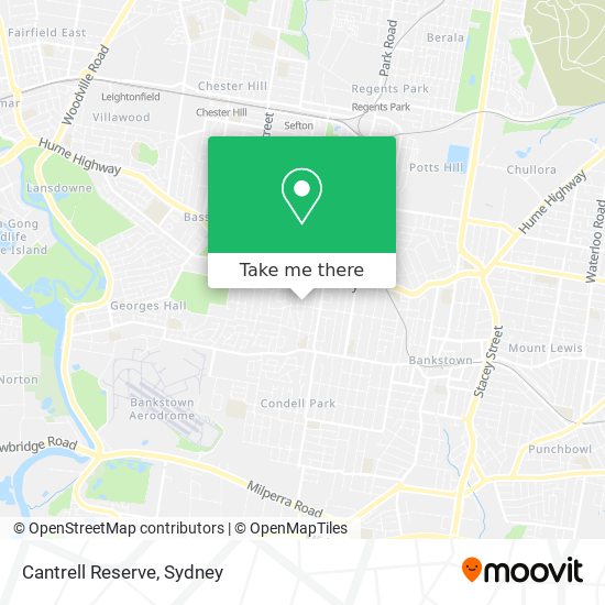Cantrell Reserve map