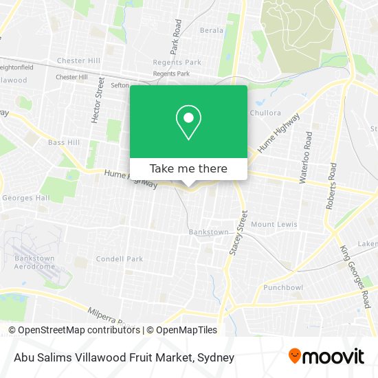 Mapa Abu Salims Villawood Fruit Market