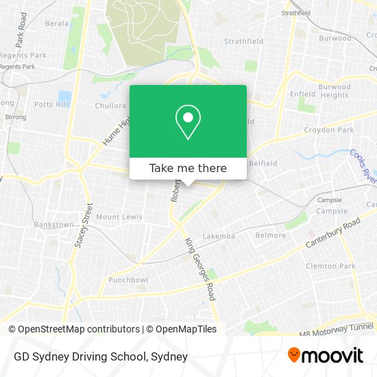 GD Sydney Driving School map