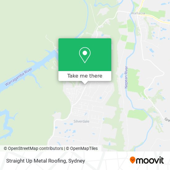 Straight Up Metal Roofing map