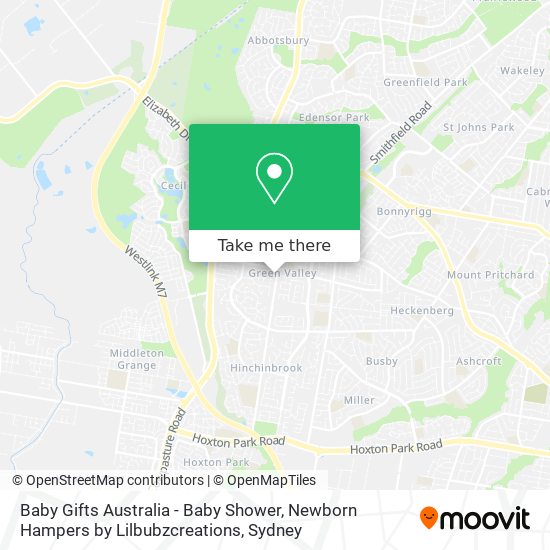 Baby Gifts Australia - Baby Shower, Newborn Hampers by Lilbubzcreations map