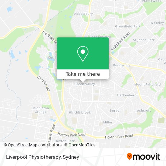 Mapa Liverpool Physiotherapy