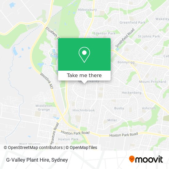 G-Valley Plant Hire map