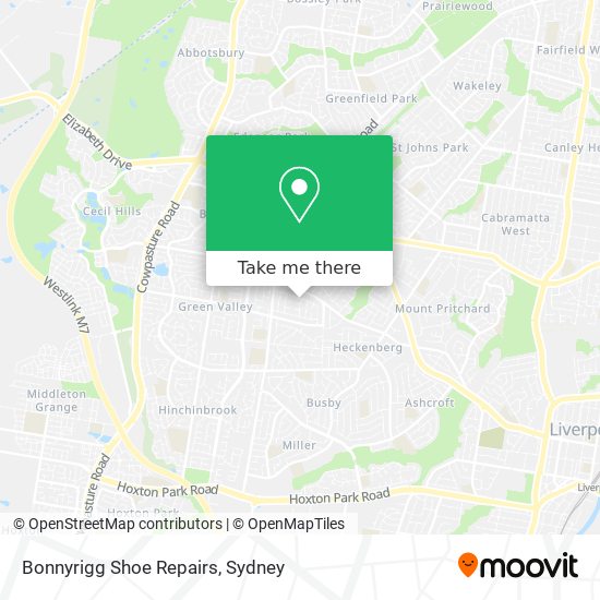 Mapa Bonnyrigg Shoe Repairs