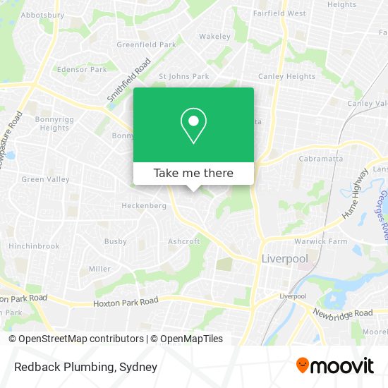 Mapa Redback Plumbing