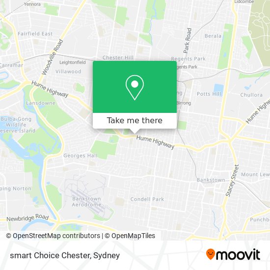 Mapa smart Choice Chester