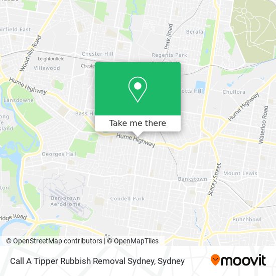 Mapa Call A Tipper Rubbish Removal Sydney