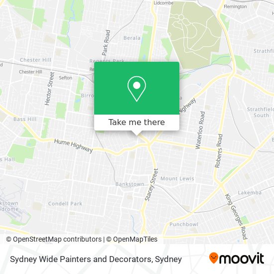 Sydney Wide Painters and Decorators map