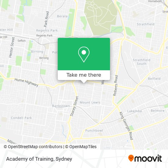 Academy of Training map