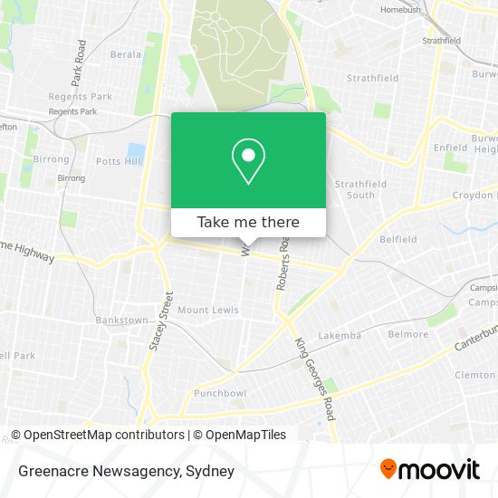 Greenacre Newsagency map