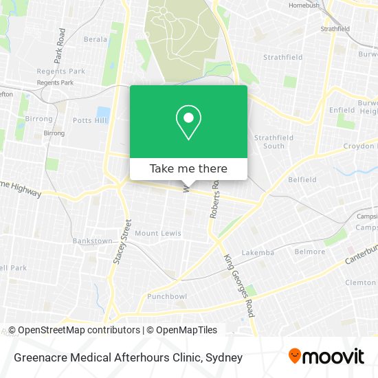 Mapa Greenacre Medical Afterhours Clinic